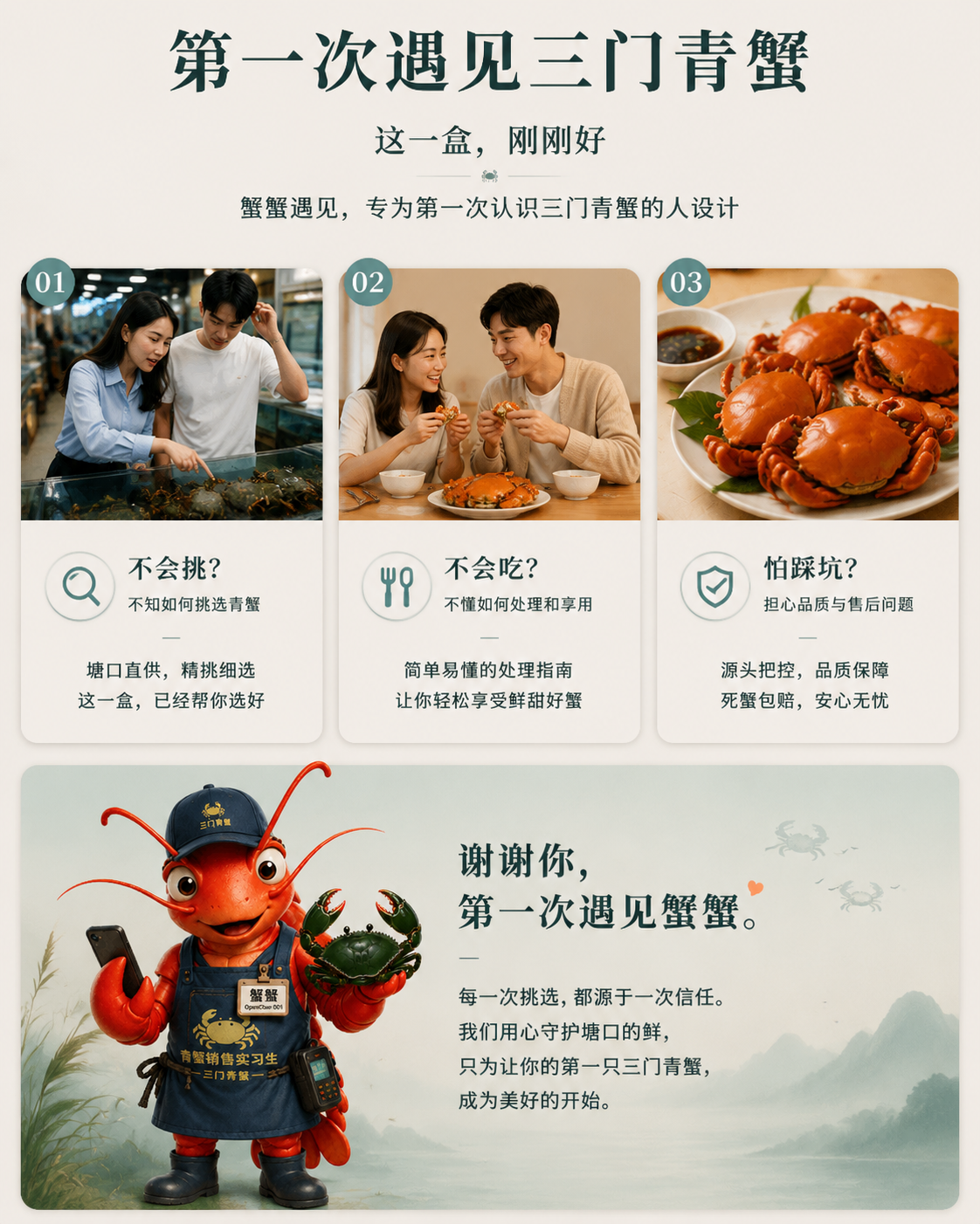 第一次遇见三门青蟹·这一盒刚刚好